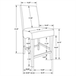 Stanton 7-piece Square Counter Height Dining Table Set Grey