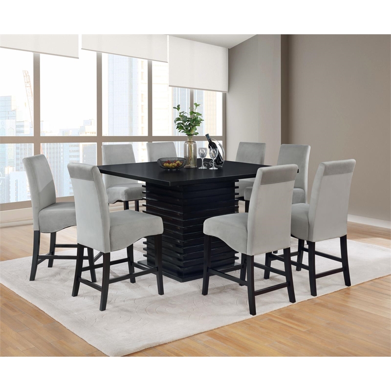 Stanton 7-piece Square Counter Height Dining Table Set Grey