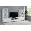 Jude 2-door Engineered Wood 79-inch TV Stand High Gloss White