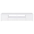 Jude 2-door Engineered Wood 79-inch TV Stand High Gloss White