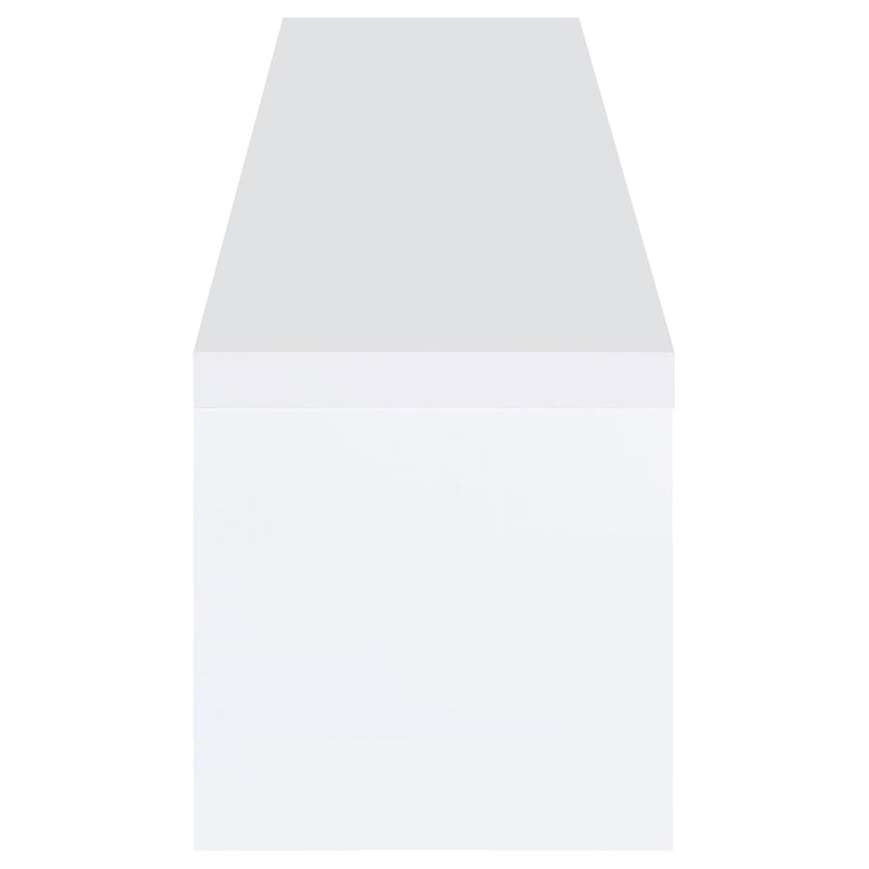 Jude 2-door Engineered Wood 79-inch TV Stand High Gloss White