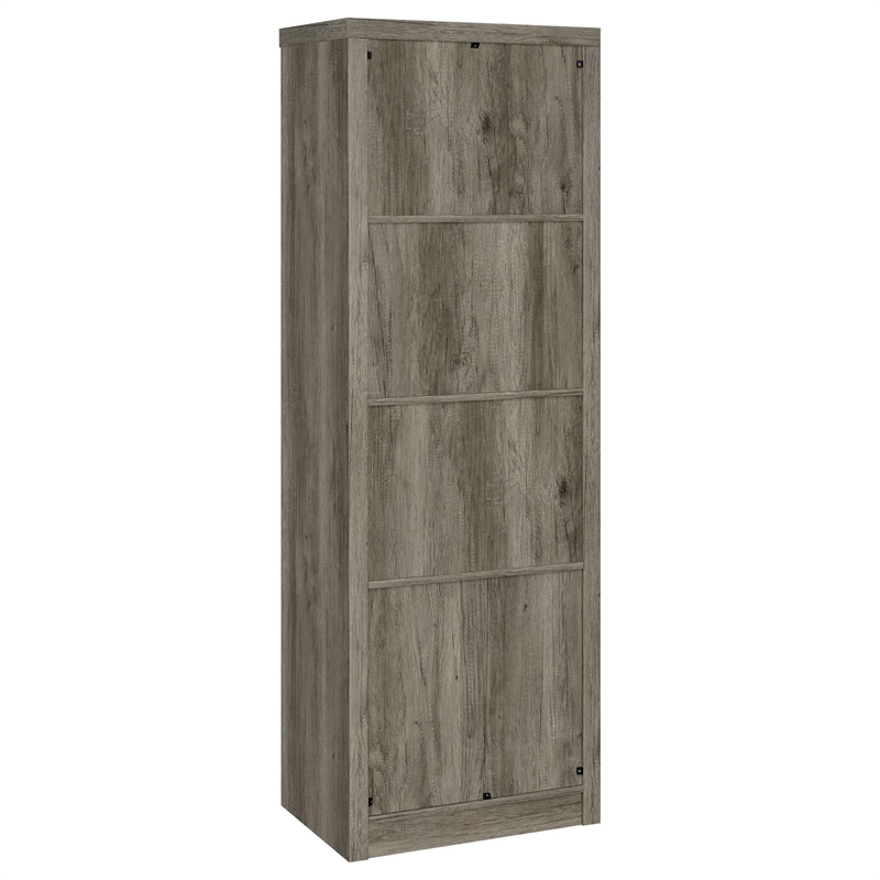 Burke 3-shelf Engineered Wood Media Tower Grey Driftwood