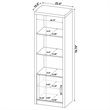 Burke 3-piece 59-inch TV Entertainment Center Grey Driftwood
