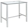 Tolbert 5-piece Bar Set with Acrylic Chairs Clear and Chrome