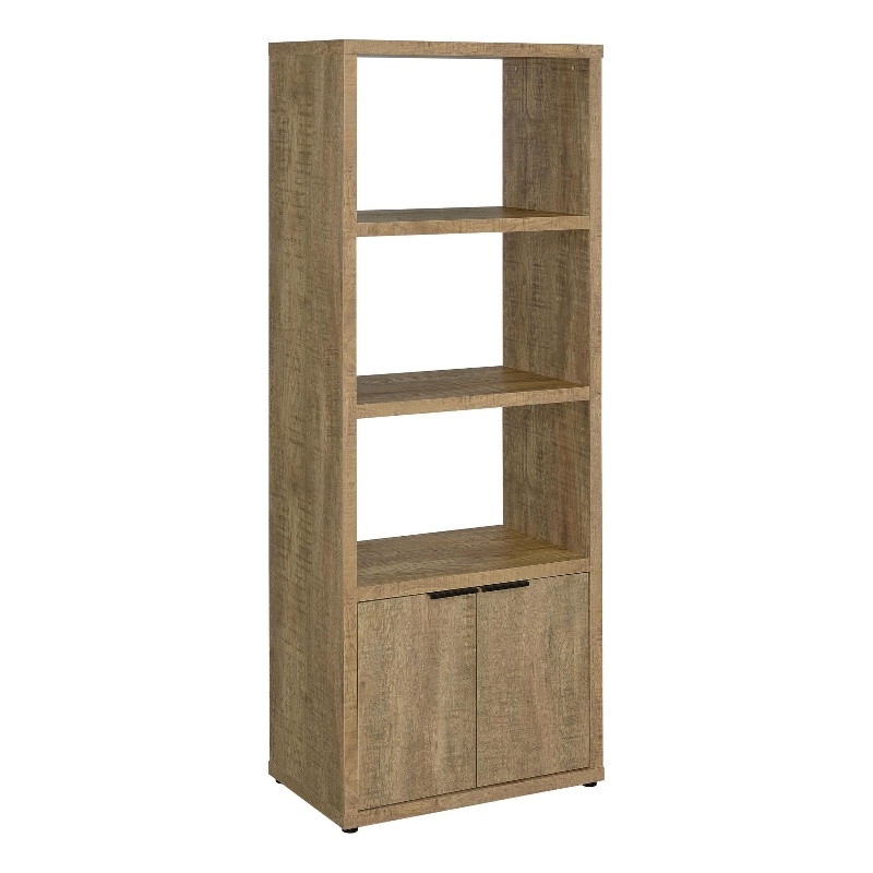 Tabby 3-shelf Engineered Wood Media Tower Mango