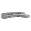 Cambria 6-piece Upholstered Modular Sectional Sofa Grey