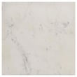 Tobin Square Marble Top End Table White and Black