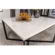 Tobin Square Marble Top Coffee Table White and Black