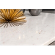 Tobin Square Marble Top Coffee Table White and Black