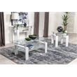 Dyer Rectangular Glass Top Entryway Sofa Console Table White