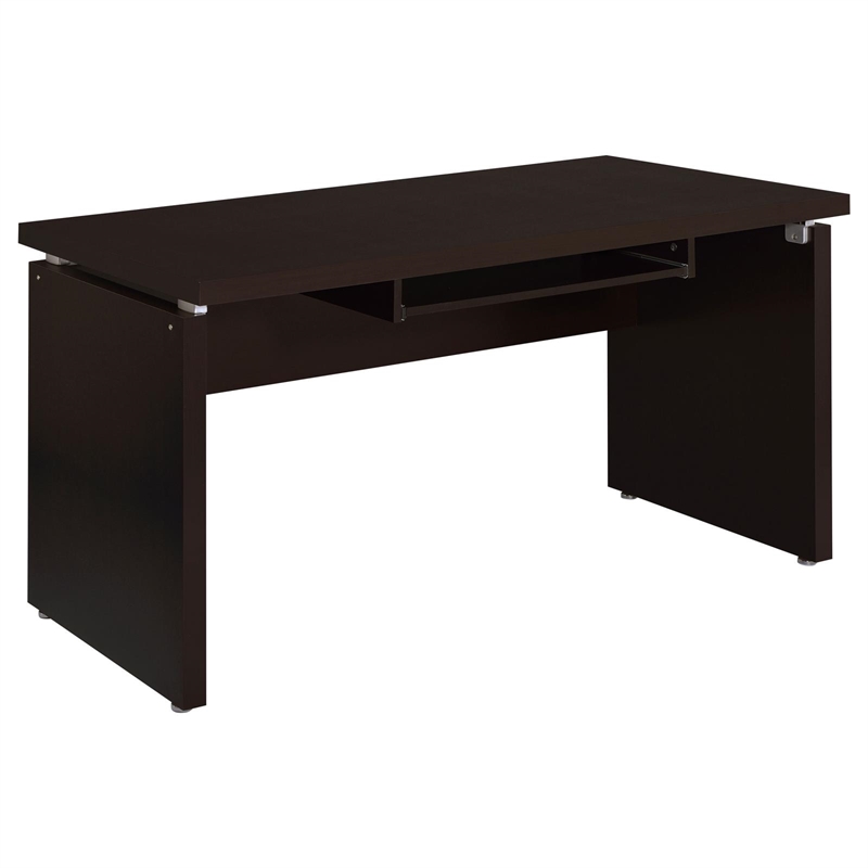 Coaster Skylar Engineered Wood L-Shape Computer Desk Cappuccino