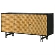 Coaster Aminah 3-door Wood Accent Cabinet in Natural and Black