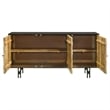 Coaster Aminah 3-door Wood Accent Cabinet in Natural and Black