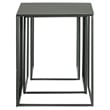 Imez 3-piece Rectangular Metal Nesting Table Set Grey