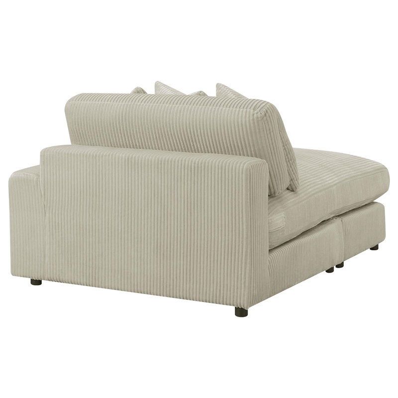 Blaine Upholstered Reversible Chaise Sectional Sofa Sand
