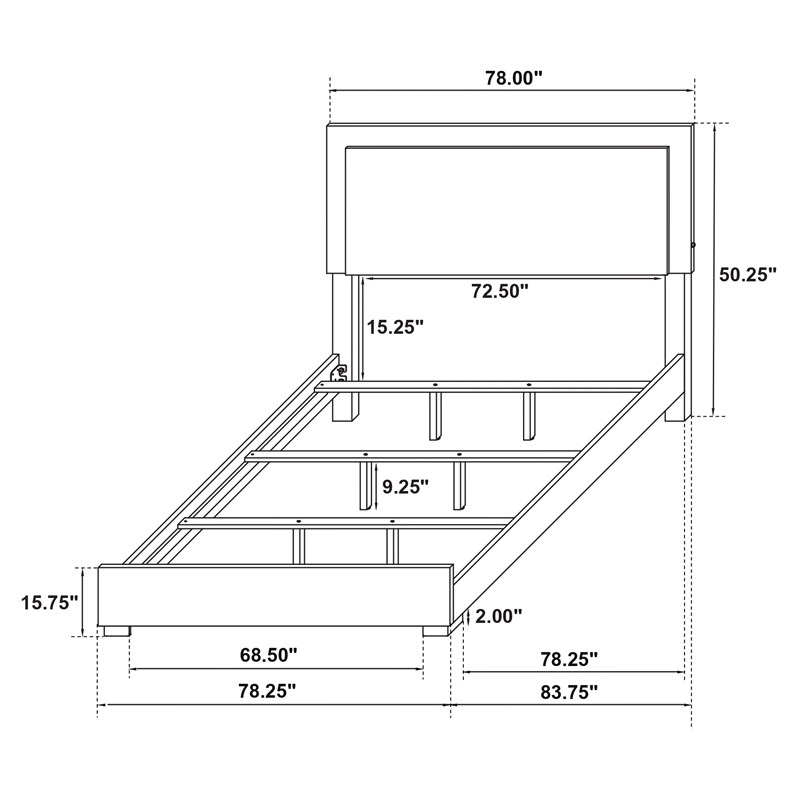 Marceline 4-piece Eastern King Bedroom Set Black