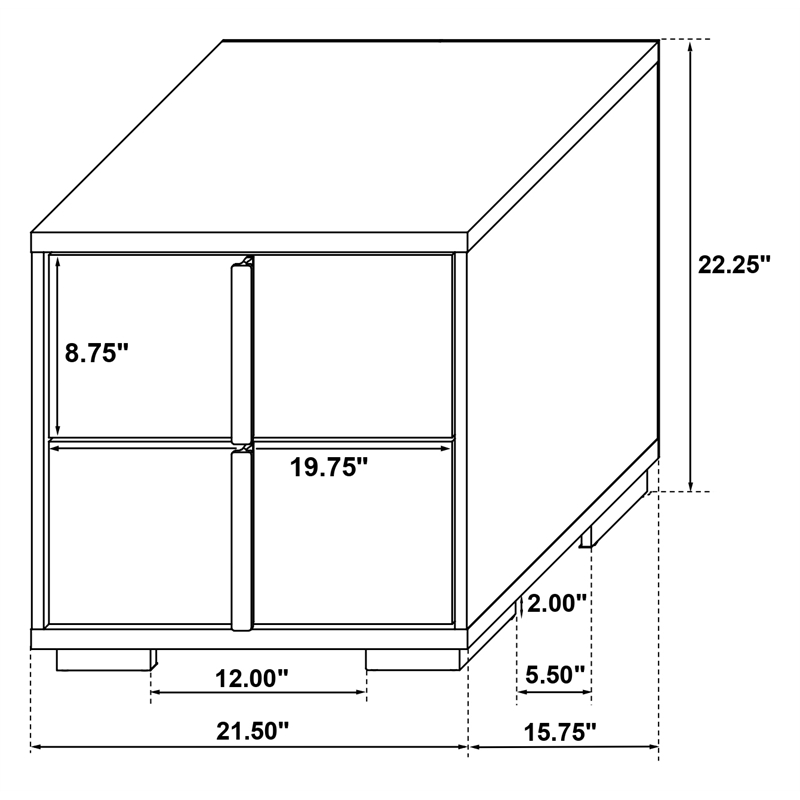 Marceline 4-piece Twin Bedroom Set Black