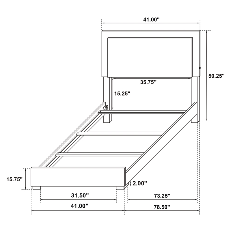 Marceline 5-piece Twin Bedroom Set Black