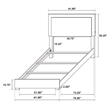Marceline 4-piece Twin Bedroom Set White