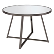 Jillian Round 45-inch Mirror Top Dining Table Black Nickel