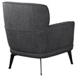 Coaster Andrea Upholstered Crecent Arm Accent Chair in Gray