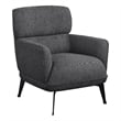 Coaster Andrea Upholstered Crecent Arm Accent Chair in Gray