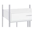 Figueroa 5-shelf LED Wine Storage Bar Cabinet White High Gloss