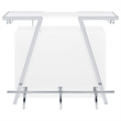 Araceli Freestanding LED Home Bar Cabinet White High Gloss