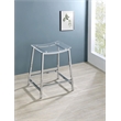 Jovani Acrylic Backless Counter Stool Chrome