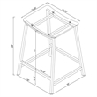 Jovani Acrylic Backless Counter Stool Chrome