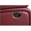 Camila Upholstered Glider Recliner Chair Red