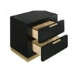 Caraway 2-drawer Nightstand Black