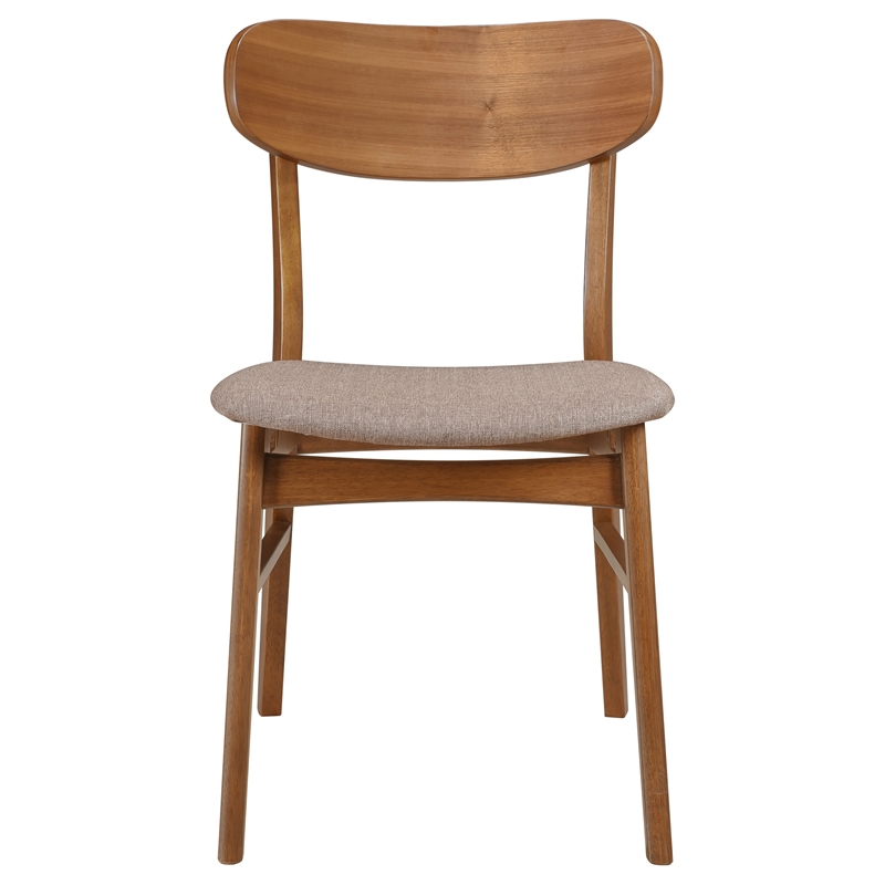 Dortch Dining Side Chair Walnut and Brown