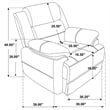 Ellington Upholstered Padded Arm Sofa Dark Brown