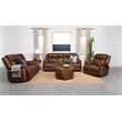 Ellington Upholstered Padded Arm Sofa Dark Brown