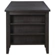 Coaster Elliston Wood Counter Height Dining Table with Storage Shelves Dark Gray