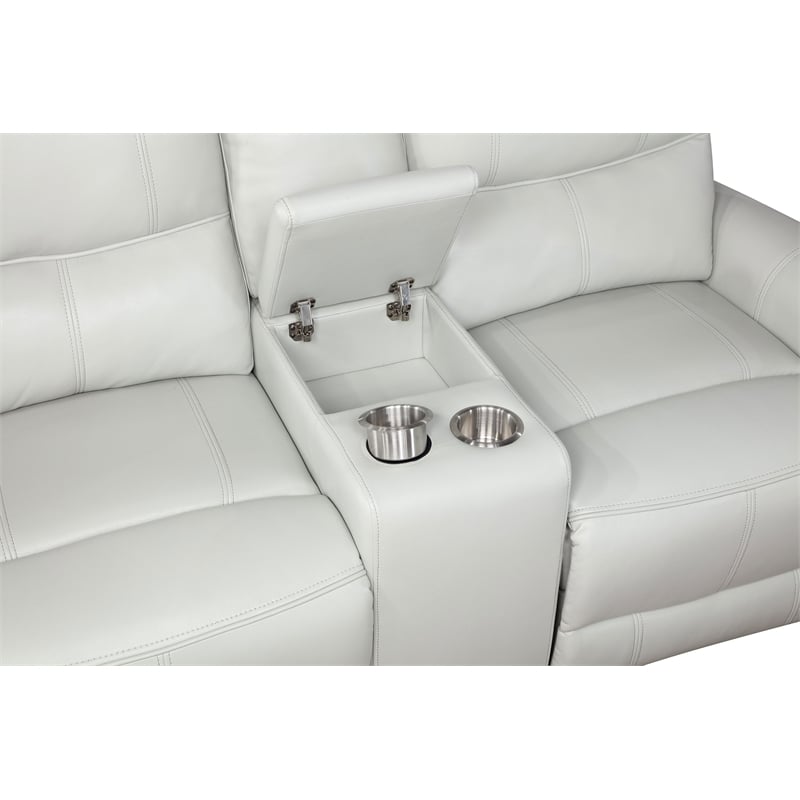 Greenfield 2-piece Power Reclining Sofa Set Dove Grey