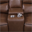 Greenfield 2-piece Power Reclining Sofa Set Saddle Brown