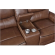 Greenfield 2-piece Power Reclining Sofa Set Saddle Brown
