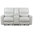Greenfield Upholstered Power Reclining Loveseat Dove Grey