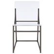 Adino Acrylic Dining Side Chair Black Nickel