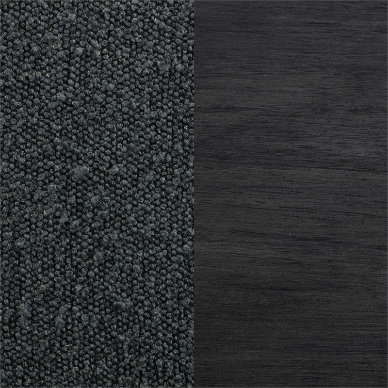 Coaster Alba Boucle Fabric Upholstered Counter Height Dining Chair in Black