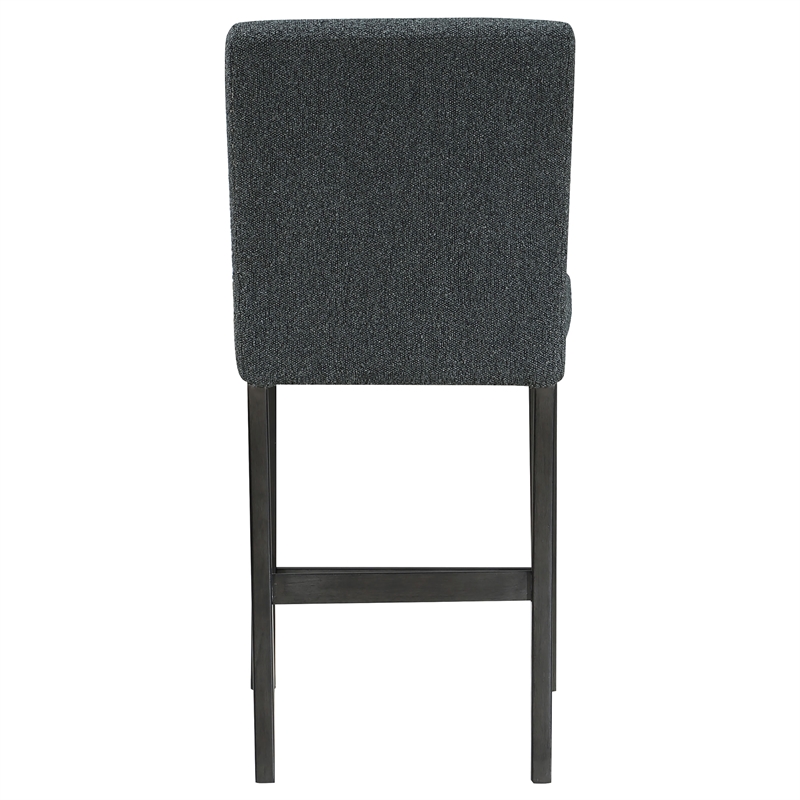 Coaster Alba Boucle Fabric Upholstered Counter Height Dining Chair in Black