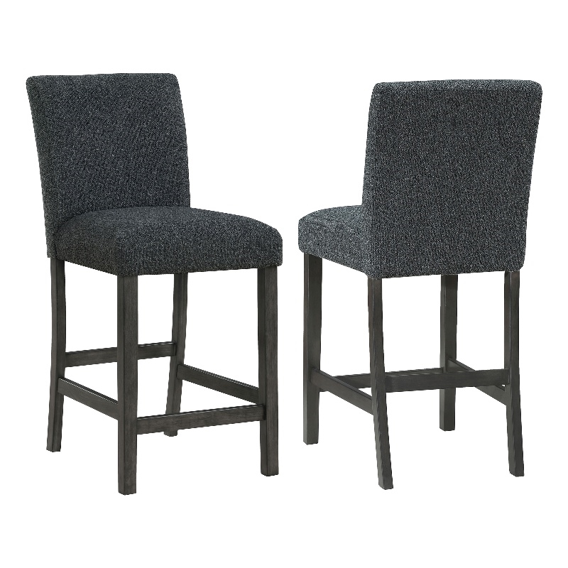 Coaster Alba Boucle Fabric Upholstered Counter Height Dining Chair in Black