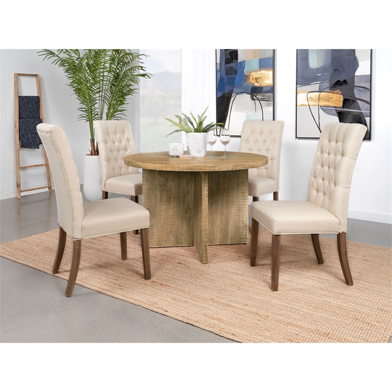 Jamestown Round 47-inch Composite Wood Dining Table Mango
