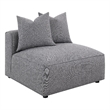 Jennifer Upholstered Armless Chair Grey