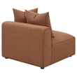 Jennifer Upholstered Armless Chair Terracotta