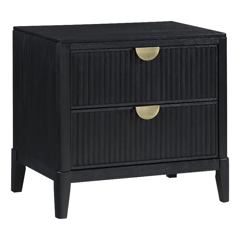 Brookmead 2-drawer Nightstand Black