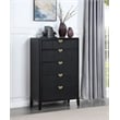 Brookmead 5-drawer Bedroom Chest Black