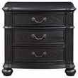 Celina 3-drawer Nightstand Black